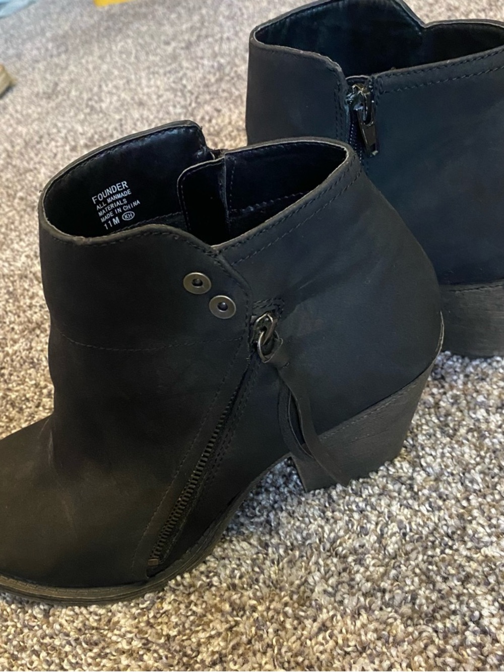 Black zip up Ankle Booties